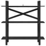 Bookshelf Black Oak 100 x 33.5 x 102 cm Engineered Wood 883946