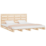Bed Frame without Mattress 200x200 cm Solid Wood Pine 3120152