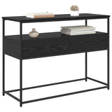 Console Table Black Oak 100 x 40 x 75 cm Engineered Wood 882229
