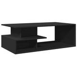 ZNTS Coffee Table Black 102x55x35 cm Engineered Wood 848011