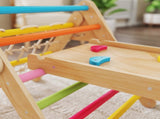 8-in-1 Toddler Climbing Frame, Indoor Play Triangle Set with Slide, Arch and Triangle Ladder, T3398P422166