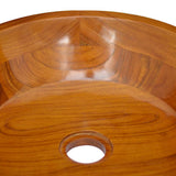 Basin Solid Teak Wood 40x10 cm 326160