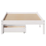 Bed Frame without Mattress White 90x190 cm Single Solid Wood Pine 3301423