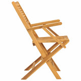 Folding Garden Chair Set of 2 Natural Teak Solid teak wood 362762
