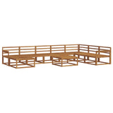 Outdoor Sofa Set 9 pcs Natural Solid Acacia Wood 3368022