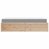 Bed with Mattress 90x200 cm Solid Wood Pine 3281943
