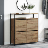 Shoe Cabinet Artisan Oak 100 x 34 x 112 cm Engineered Wood 3365548