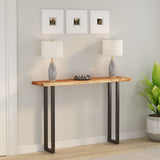 Table Top 180x30x2,5 cm Rectangular Solid Wood Acacia Live Edge 370245