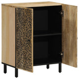 Side Cabinet 60x33x75 cm Solid Wood Mango 358214