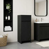 Bathroom Cabinet Black Oak 35 x 36.5 x 85 cm Engineered Wood 890745