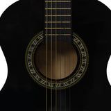 ZNTS Classical Guitar for Beginner and Kids Black 1/2 34" 70126