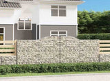 Arched Gabion Baskets 13 pcs 300x50x140/160 cm Galvanised Iron 3146748