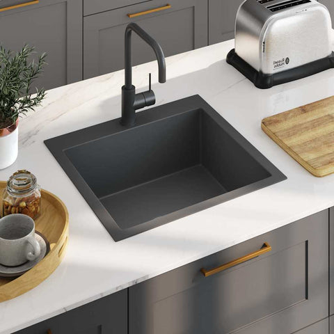 Handmade Kitchen Sink Black Stainless Steel 51511
