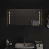 LED Bathroom Mirror Transparent 40 x 80 cm Tempered Glass 42045778