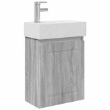 Bathroom Vanity Unit with Tap Grey Sonoma 45.5 x 22.5 x 84 cm 889507