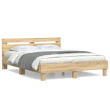 Bed Frame Sonoma Oak Engineered wood, Plywood 3207422