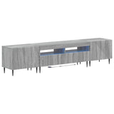 3 Piece LED TV Cabinet Grey Sonoma Engineered Wood 3416685