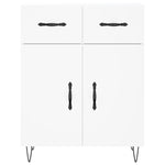 Highboard White 69.5x34x180 cm Engineered Wood 3198177