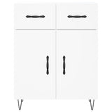 Highboard White 69.5x34x180 cm Engineered Wood 3200545