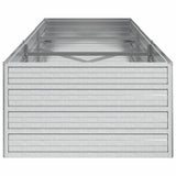 Garden Raised Bed 240x80x45 cm Galvanized Steel Silver 316888