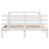Bed Frame with Headboard without Mattress White 120x200 cm 3306111