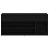 Shoe Bench Black Oak 102x30.5x45 cm Engineered Wood 859137