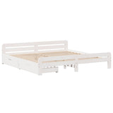 Bed frame without Mattress White 180x200 cm Super King Solid Wood Pine 3309030
