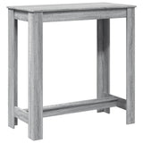 Bar Table Grey Sonoma 102x50x103.5 cm Engineered Wood 854414