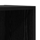 TV Cabinet Set 2 pcs Black Oak 37 x 37 x 107 cm Engineered Wood 3393574