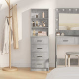 Highboard Concrete grey 40 x 41 x 135 cm Engineered wood 865049