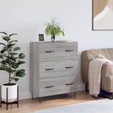 Sideboard Grey Sonoma 69.5x34x90 cm Engineered Wood 827850