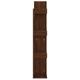 Book Cabinet 48x25.5x140 cm Brown Oak Engineered Wood 816007