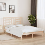 Bed Frame without Mattress 140x190 cm Solid Wood Pine 3104328