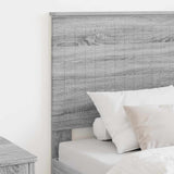 Headboard with Headboard Grey Sonoma 80 cm Engineered wood 887820