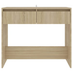 Console Table Sonoma Oak 89x41x76.5 cm Steel 809569