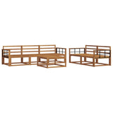 Outdoor Sofa Set 6 pcs Natural Solid Acacia Wood 3367202