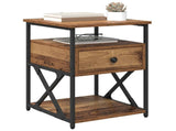 Bedside Cabinet Old Wood 40 x 42 x 55 cm Engineered Wood 881881