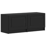 5 Piece LED TV Cabinet Black Engineered Wood 3416999
