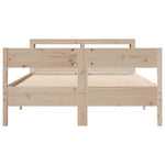 Bed Frame without Mattress 120x200 cm Solid Wood Pine 3306189