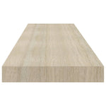 ZNTS Floating Wall Shelves 4 pcs Oak 90x23.5x3.8 cm MDF 323882