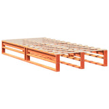 Bed Frame without Mattress Wax Brown 90x200 cm Solid Wood Pine 850796