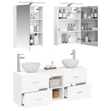 Bathroom Cabinet Set 5 pcs White 50 x 14.5 x 70 cm 3406671
