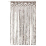 ZNTS Macrame Curtain Taupe 140x240 cm Cotton 323982