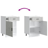 Kitchen Base Cabinet Porto Concrete Grey Engineered Wood 853961