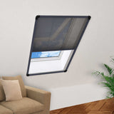 148665 Plisse Insect Screen for Windows Aluminium Anthracite 80x120 cm