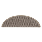 Stair Mats Self-adhesive Sisal-Look 15 pcs 56x17x3 cm Dark Beige 326866