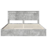 Storage Bed Concrete Grey 180 x 200 cm Engineered Wood 3410226
