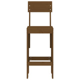 Bar Stools 2 pcs Honey Brown 40x48.5x115.5 cm Solid Wood Pine 825362