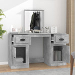 Dressing Table with Mirror Concrete Grey 130x50x132.5 cm 3185339