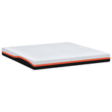 Mattress White and Grey 200 x 200 cm Gel Memory Foam 4106357